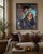 “Dreaming”, Figurative Original Oil Painting, Statement Piece, by Van Ness A young woman is looking up at the stars,...
