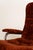 1970s Swedish Swivel Armchair in Velvet and Steel, 1970s For Sale - Image 5 of 11