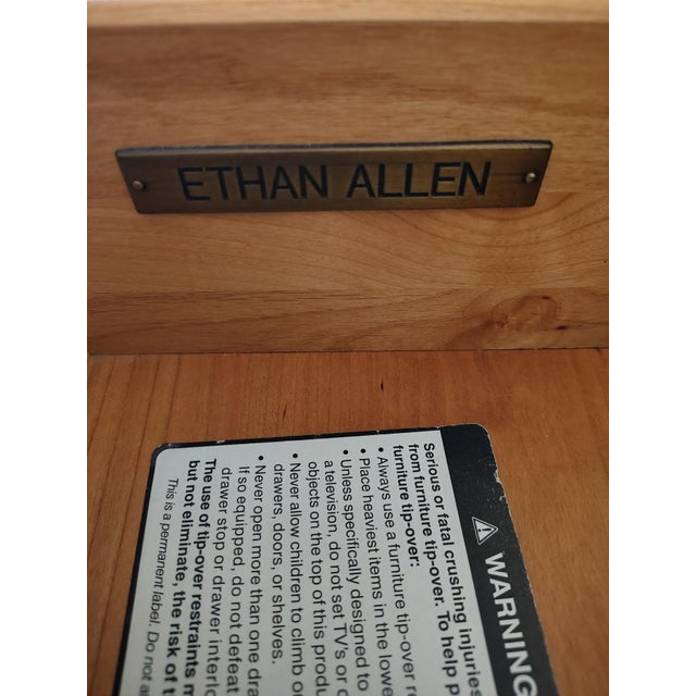 Hand Decorated Tall Chest by Ethan Allen For Sale - Image 12 of 13