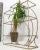 Mid 20th Century Decorative Gold Gilt Wrought Iron Glass Shelves Étagère For Sale - Image 5 of 13