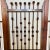 Brown Victorian Stick and Ball Partition Panel With Gate, Late 19th Century For Sale - Image 8 of 12
