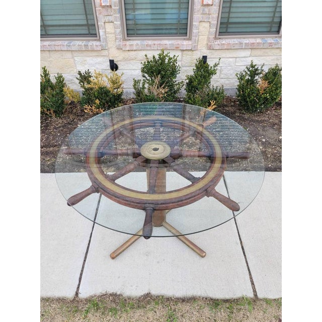 Antique Italian Ships Wheel Table, Giuseppe Verdi Chairish