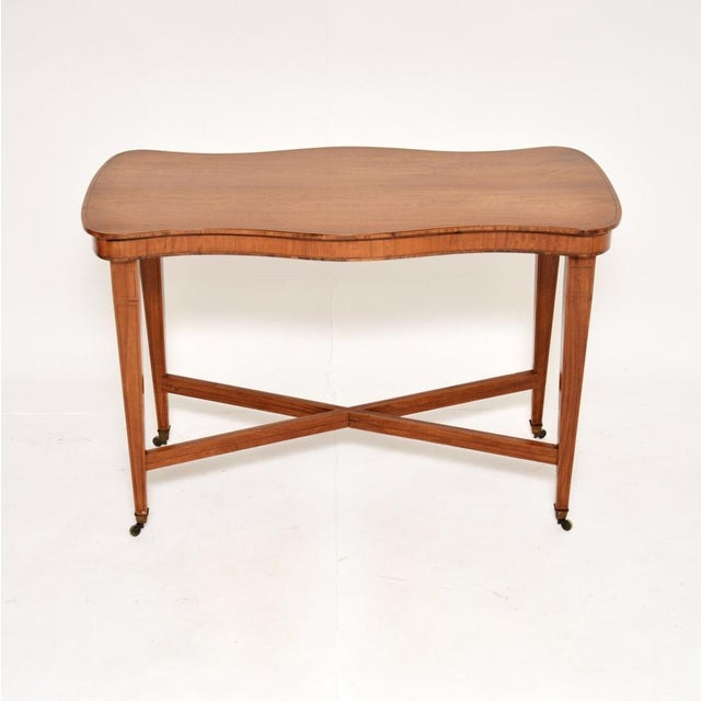 Antique Edwardian Satinwood Occasional Table, 1900s For Sale - Image 10 of 10