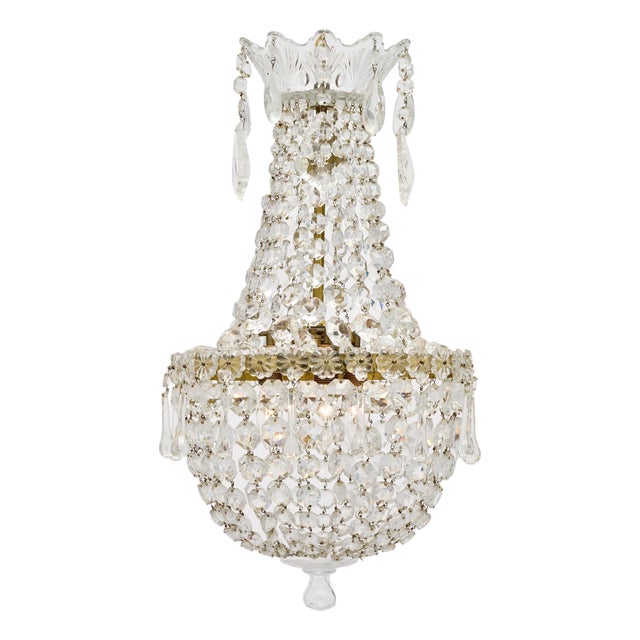 Antique Classic French Crystal Chandelier For Sale
