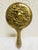 1890’s Antique Victorian Gold Hand Mirror Angel Face For Sale - Image 4 of 9