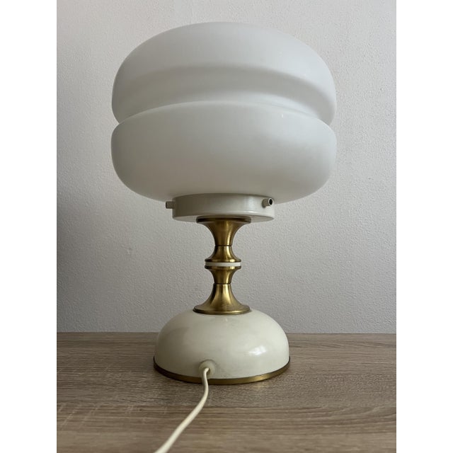 Table Lamp by Napako, Czechoslovakia, 1970s, in Very Good conditions. Designed 1970 to 1979 This piece has an attribution...