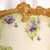 Late 18th Century Leonard Vienna Austria Plate With Hand Painted Purple Flowers For Sale - Image 4 of 6