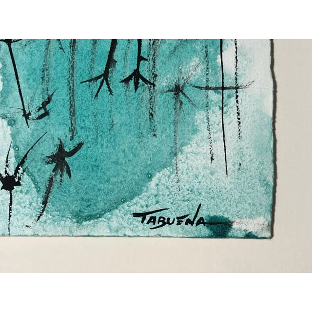 1960s Romeo Tabuena, Figures, Watercolor and Ink on Paper, 1960s For Sale - Image 5 of 7