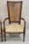 Vintage Hollywood Regency Tall Cane Back Fireside Lounge Armchairs - A Pair For Sale - Image 11 of 11