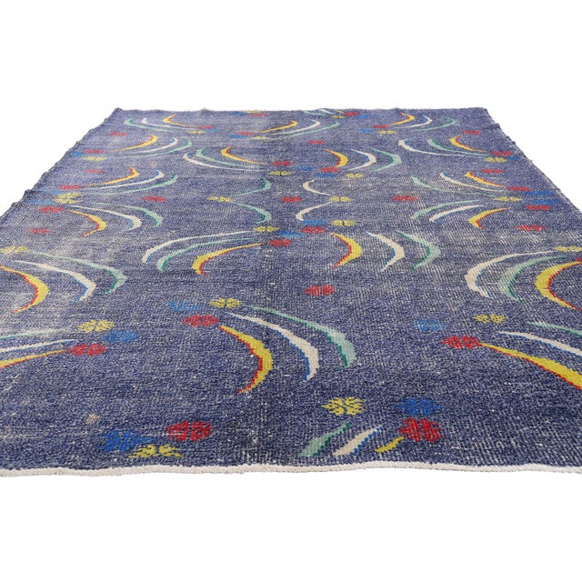 Contemporary Zeki Muren Vintage Turkish Sivas Rug, 05'11 X 09'07 For Sale - Image 3 of 10