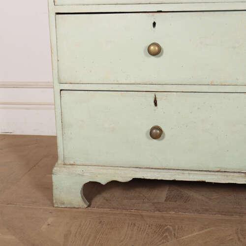 English Painted Linen Cupboard For Sale - Image 5 of 9