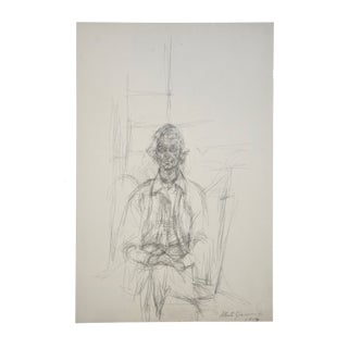 Alberto Giacometti, Portrait of a Young Girl II, 1963, Original Lithograph For Sale