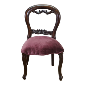 Antique Victorian Mahogany Balloon Back Child Doll Salesman Sample Parlor Chair