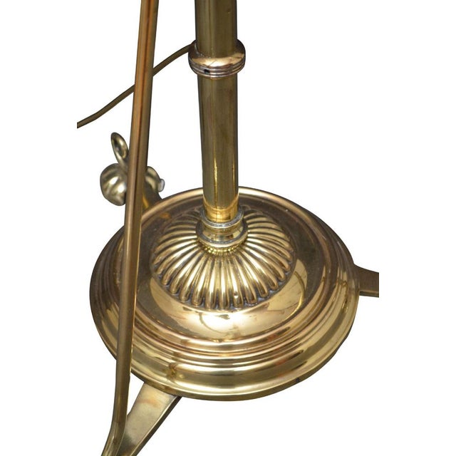 Gold Antique Arts and Crafts Style Floor Lamp For Sale - Image 8 of 10
