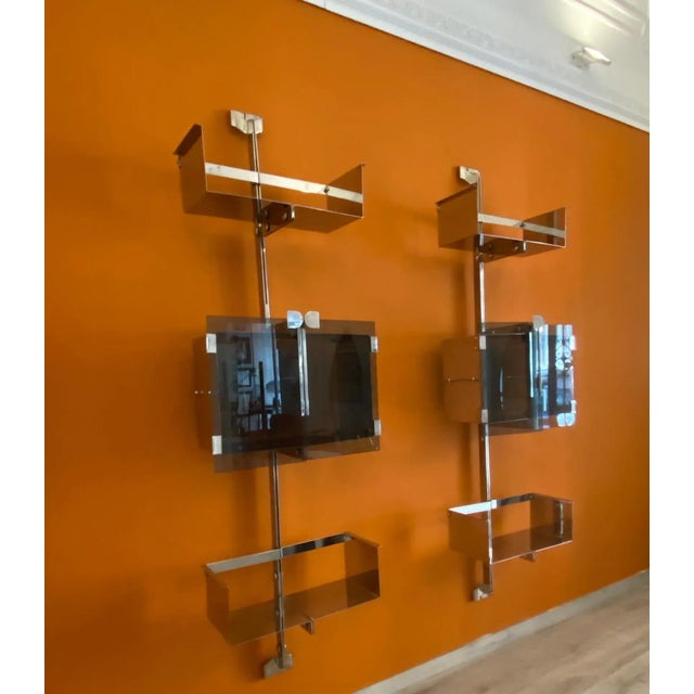 Proposal P700 Wall Shelves by Vittorio Introini for Saporiti, Italy, 1969, Set of 2 For Sale - Image 4 of 6