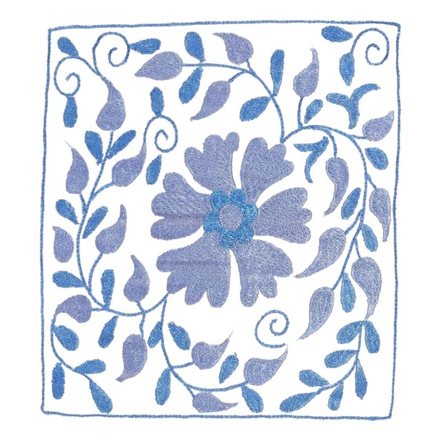 17"x19" Embroidered 100% Cotton Cushion Cover. Home Decor. Handmade Pillowcase For Sale