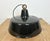 Industrial Black Enamel Pendant Lamp, 1950s For Sale - Image 14 of 18