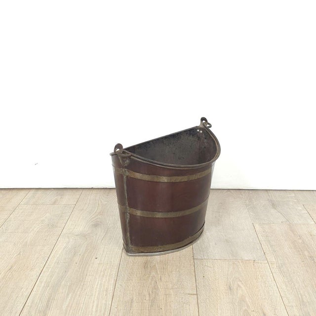 Traditional Tole Peat Bucket, England, 19th Century For Sale - Image 3 of 8
