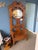 Brown Wood Carved Hall Tree Antique Bench Seat Hang Coats Mirror Seat For Sale - Image 8 of 9