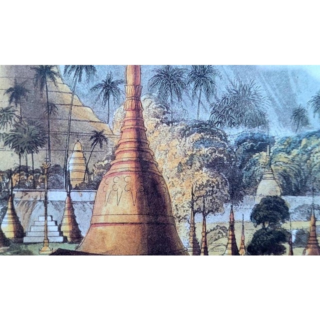 1930s After Joseph Moore, The Great Dagon Pagoda, Rangoon, 1930, Engraving For Sale - Image 5 of 8