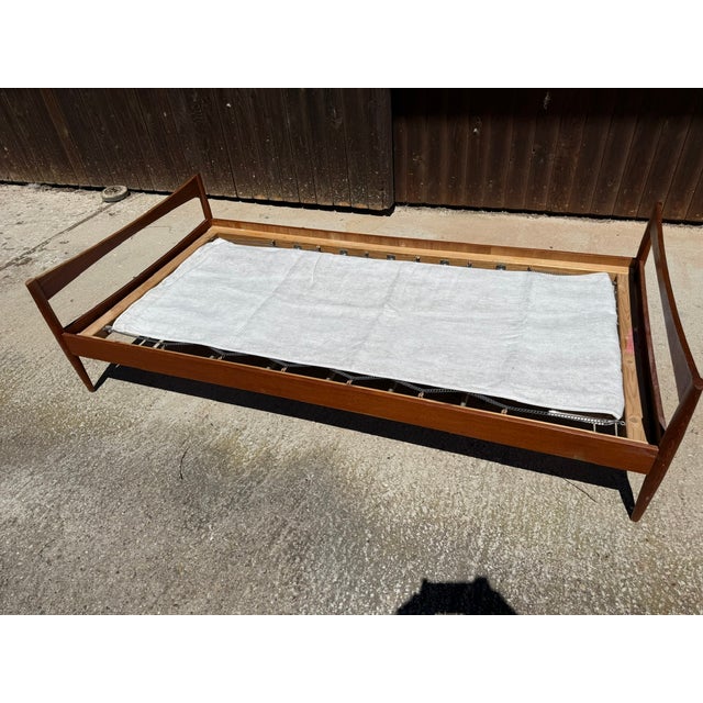 Mid-Century Modern Scandinavian Model Dagmar Teak Bed, 1960 For Sale - Image 13 of 18