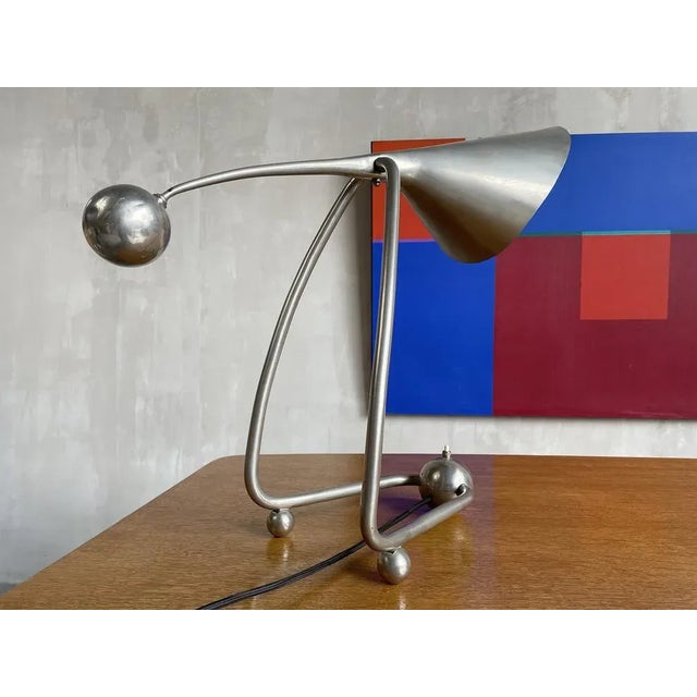 Metal Large Pendulum Table Lamp, France, 1960s For Sale - Image 7 of 10