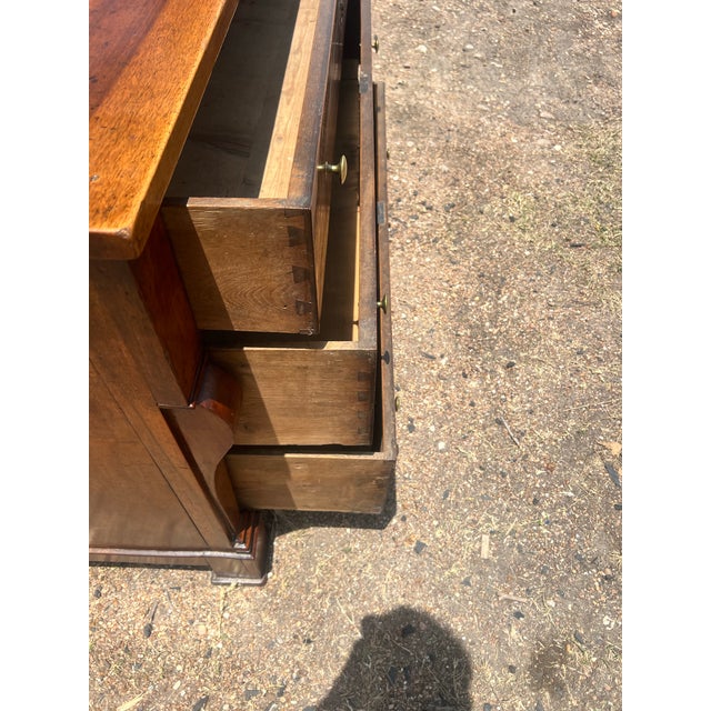 French 19th Century Louis Philippe Solid Walnut Chest of Drawers / Commode For Sale - Image 10 of 12