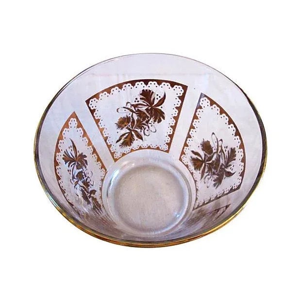 Mid-Century Modern Mid-Century Purple Iris Ice Bucket & Glasses, Set of 3 For Sale - Image 3 of 5