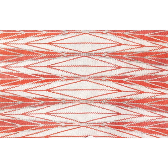 Gray Vintage Double Sided Swedish Flat Weave Rug Doris Leslie Blau For Sale - Image 8 of 9
