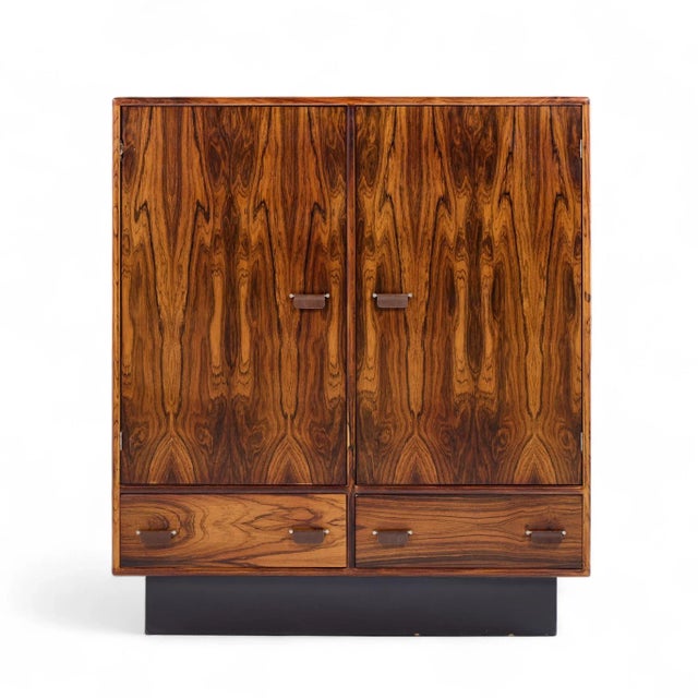 Mid-Century Modern Westnofa Mid Century Danish Rosewood Armoire For Sale - Image 3 of 8