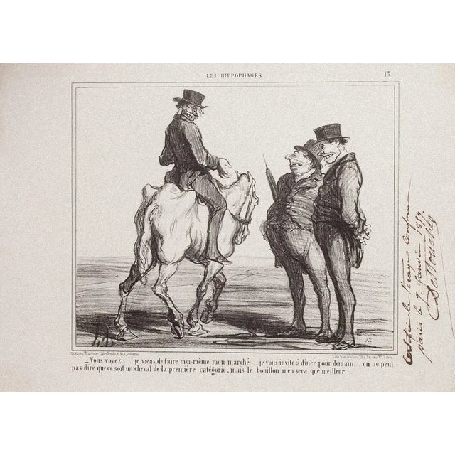 Je viens de faire moi-même mon marché is a original b/w litographes plate (n.13), from the satirical series Les...