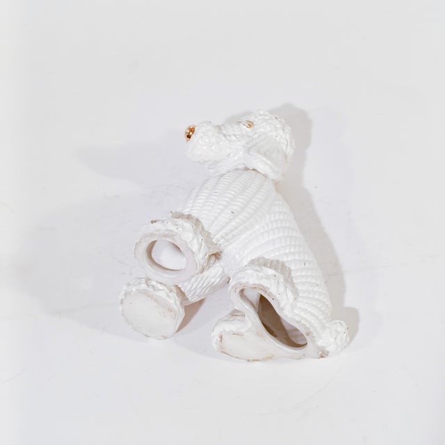 Italian Ceramic Poodle Figurine from Bassano, 1980s For Sale - Image 10 of 13