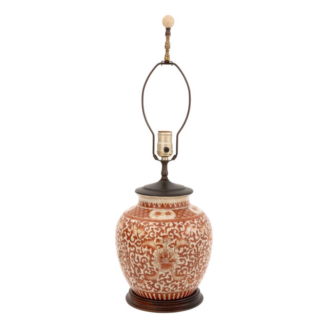 Chinese Porcelain Ginger Jar Mounted as a Lamp For Sale