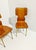 Curved Wooden Chairs with Brass Legs, 1970, Set of 4 For Sale - Image 15 of 18