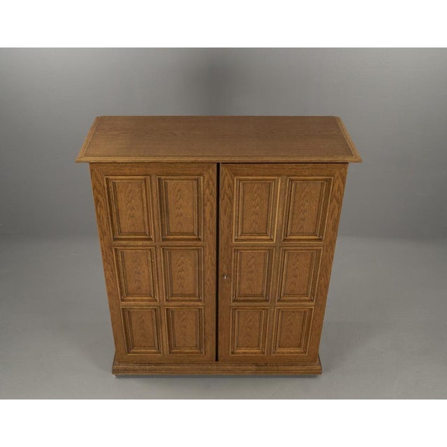 Brutalist Oak Sideboard with Wood Cassette Fronts by Gerhard Bartels, 1970s For Sale - Image 16 of 18