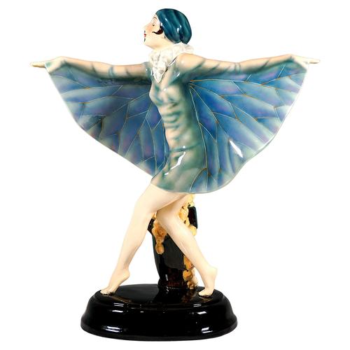 Large Vintage Art Deco Figure from Lorenzl, 1920s For Sale - Image 10 of 10