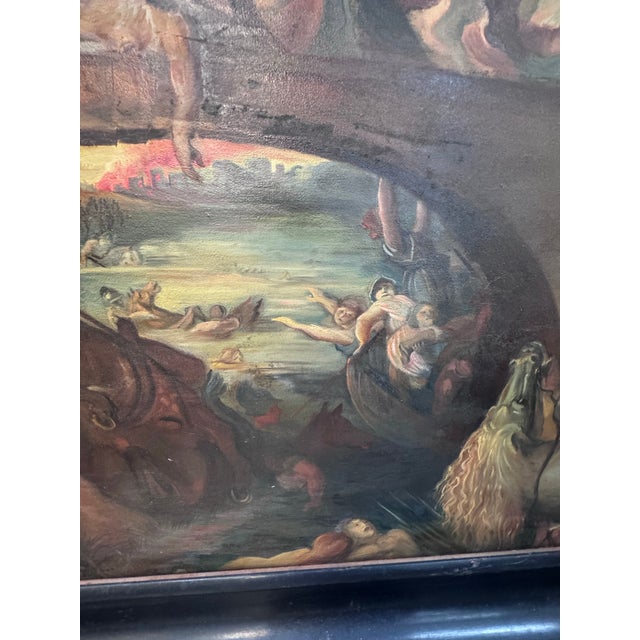 19th Century Oil on Canvas After Peter Paul Rubens, “The Battle of the Amazons” For Sale - Image 9 of 10
