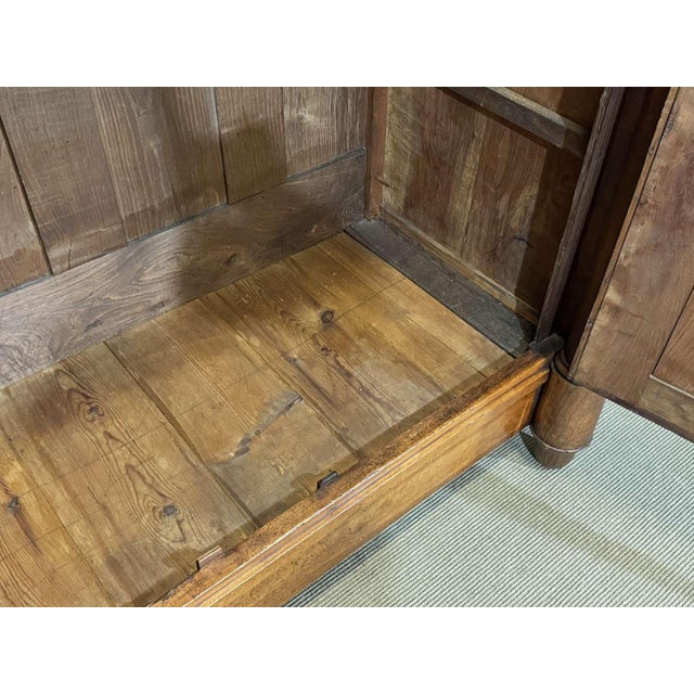 19th Century Empire Cherrywood Wardrobe For Sale - Image 13 of 16