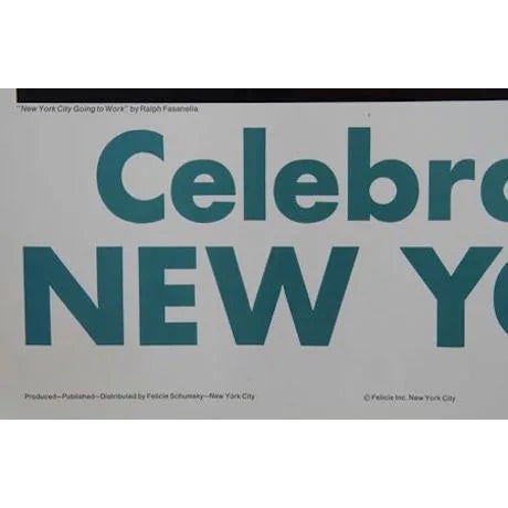 Artist: Ralph Fasanella, American (1914 - 1997) Title: Fasanella Celebrates New York Poster Medium: Poster Size: 25 in. x...