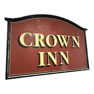 Vintage Crown Inn Pub Sign