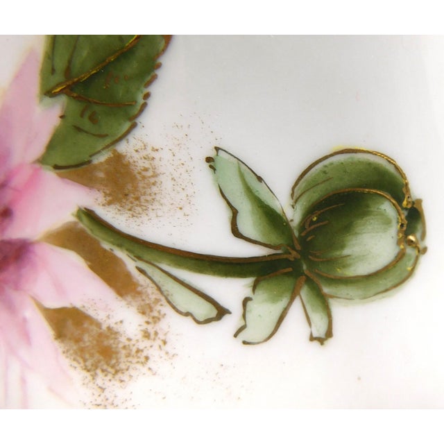 1910s Turn Vienna Hand Painted, Signed and Numbered Floral Chcoolate Pot With Lid For Sale In San Francisco - Image 6 of 13