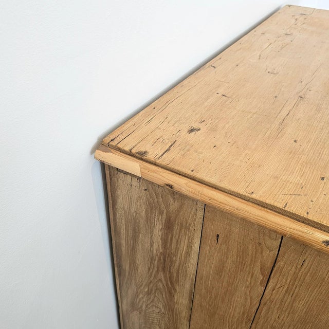 Wood Stately Antique English Pine Chest of Drawers (Dresser) - Circa 1870 For Sale - Image 7 of 17