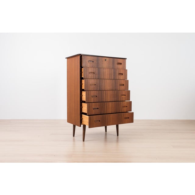 1960s Scandinavian Teak Chest of Drawers, 1960s For Sale - Image 5 of 9