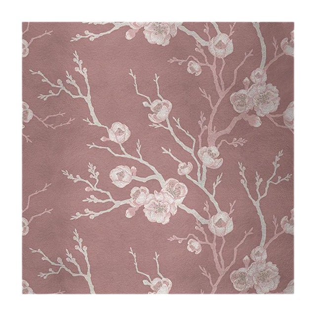 Сherry Tree 5 Fabric Wall Covering by Chiara Mennini for Midsummer-Milano For Sale