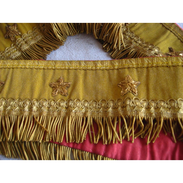 French French Metallic Trim and Stars Alter Ornement 19 Century For Sale - Image 3 of 7