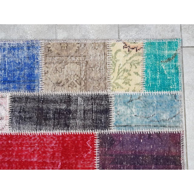 1960s Anatolian Floral Kitchen Decor Runner For Sale - Image 10 of 10