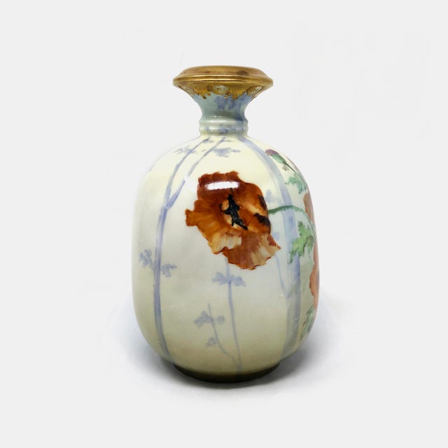 1920s Hand Painted Turn Teplitz Bohemia RStK Austrian Amphora Red Poppy ...
