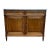 French 19th Century Louis XVI Mahogany Carrara Marble Top Two Door Buffet For Sale