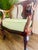 Mid 20th Century Vintage Queen Anne Mahogany Armchair With Sage Green Upholstery For Sale - Image 5 of 7