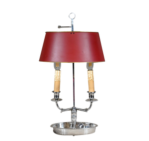 Silver Metal Hotbed Lamp, 1890s